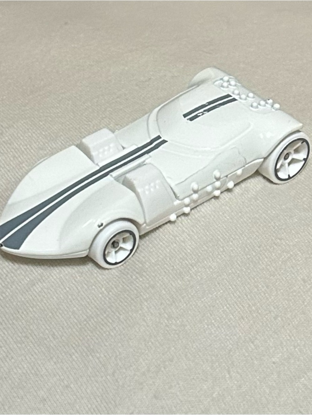 Hot Wheels Twin Mill Braille Edition White Diecast Car